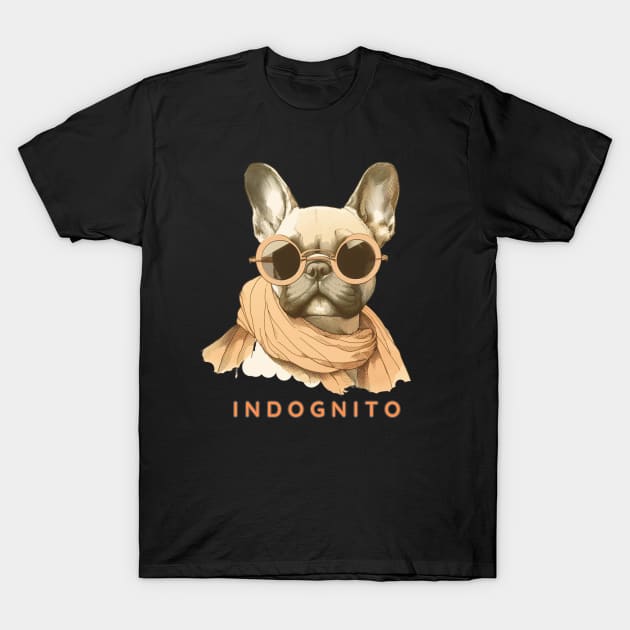 French Bulldog Indognito T-Shirt by ZogDog Pro